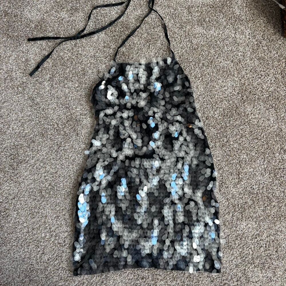 Catherine-malandrino Women's Grey and Black Dress